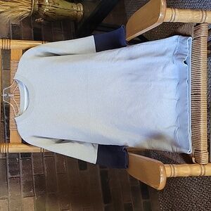 Madewell jumpstart sweatshirt dress, gray/navy, size XS